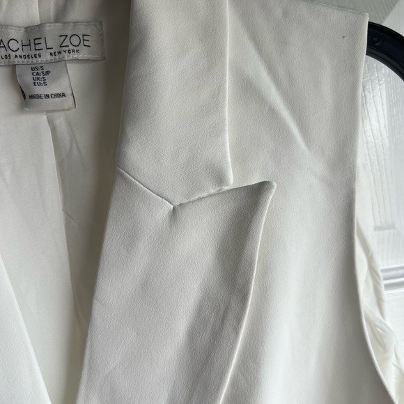 Rachel Zoe Blazer Vest light Ivory sz Small NWOT. - Picture 8 of 9